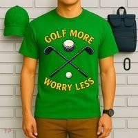 Golf More Worry Less T-Shirt thumb 6