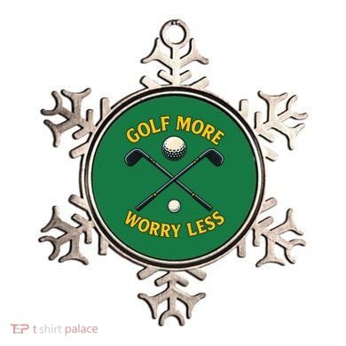 Golf More Worry Less Ornament