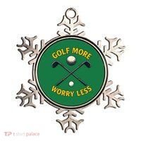 Golf More Worry Less Ornament thumb 0