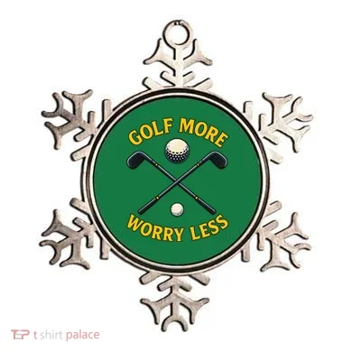 Golf More Worry Less Ornament