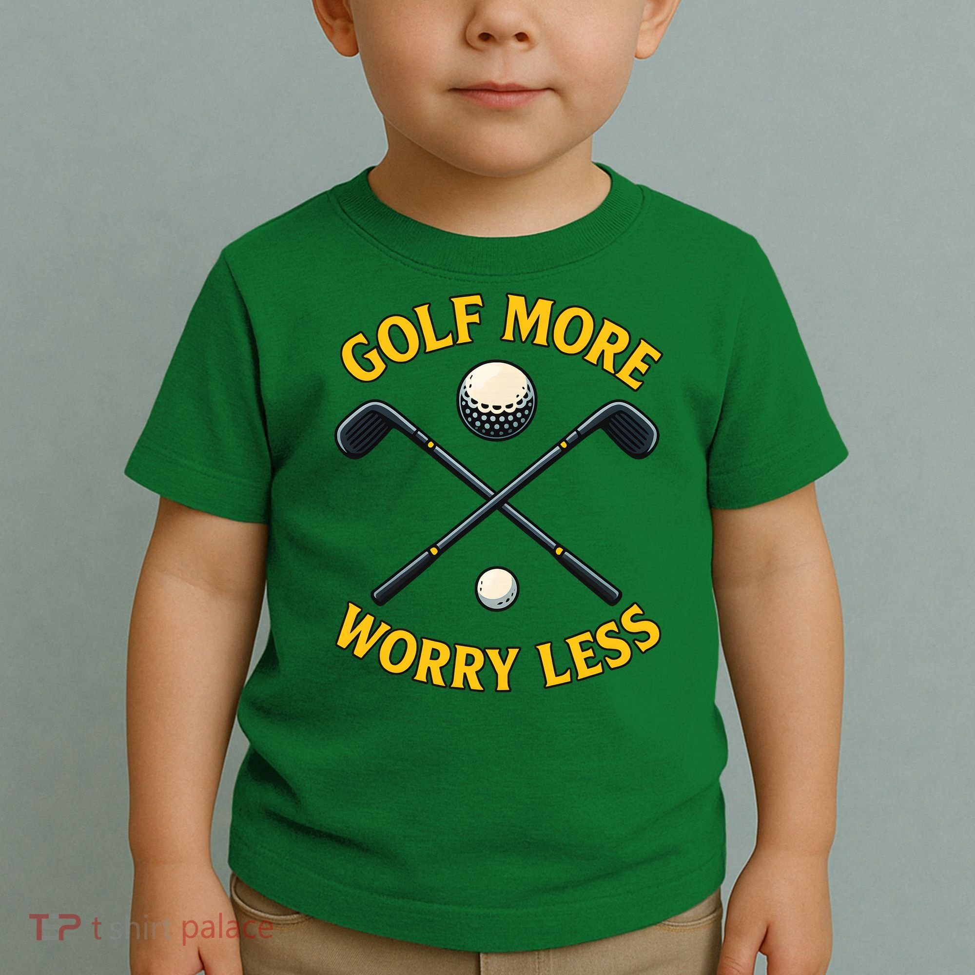 Golf More Worry Less Toddler T-Shirt