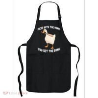 Goose Mess With The Honk You Get The Bonk Apron thumb 0