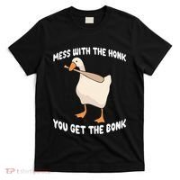 Goose Mess With The Honk You Get The Bonk T-Shirt thumb 0