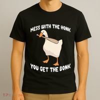 Goose Mess With The Honk You Get The Bonk T-Shirt thumb 3