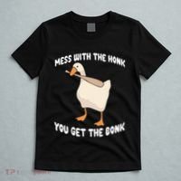 Goose Mess With The Honk You Get The Bonk T-Shirt thumb 5
