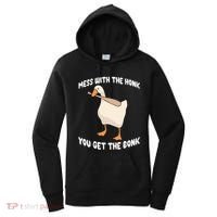 Goose Mess With The Honk You Get The Bonk Women's Hoodie thumb 0