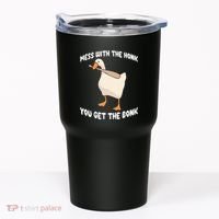 Goose Mess With The Honk You Get The Bonk Tumbler thumb 0