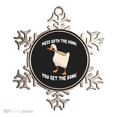 Goose Mess With The Honk You Get The Bonk Ornament