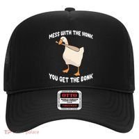 Goose Mess With The Honk You Get The Bonk Hat thumb 0