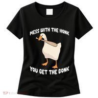 Goose Mess With The Honk You Get The Bonk Women's T-Shirt thumb 0