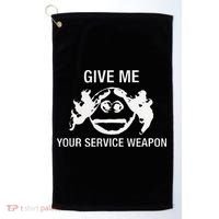 Give Me Your Service Weapon Golf Towel thumb 0