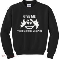 Give Me Your Service Weapon Kids Sweatshirt thumb 0