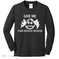 Give Me Your Service Weapon Kids Long Sleeve Shirt thumb 0