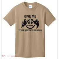 Give Me Your Service Weapon Kids T-Shirt thumb 0