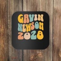 Gavin Newsom 2028 For President Resist Wavy Groovy Election Coaster thumb 0