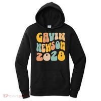 Gavin Newsom 2028 For President Resist Wavy Groovy Election Women's Hoodie thumb 0