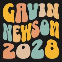 Gavin Newsom 2028 For President Resist Wavy Groovy Election Women's Tank Top thumb 5