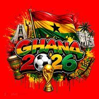 GHANA North America Soccer Tournament 2026 Santa Hat thumb 1