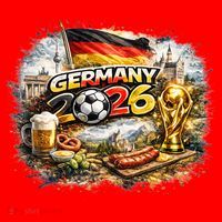 GERMANY North America Soccer Tournament 2026 Santa Hat thumb 1