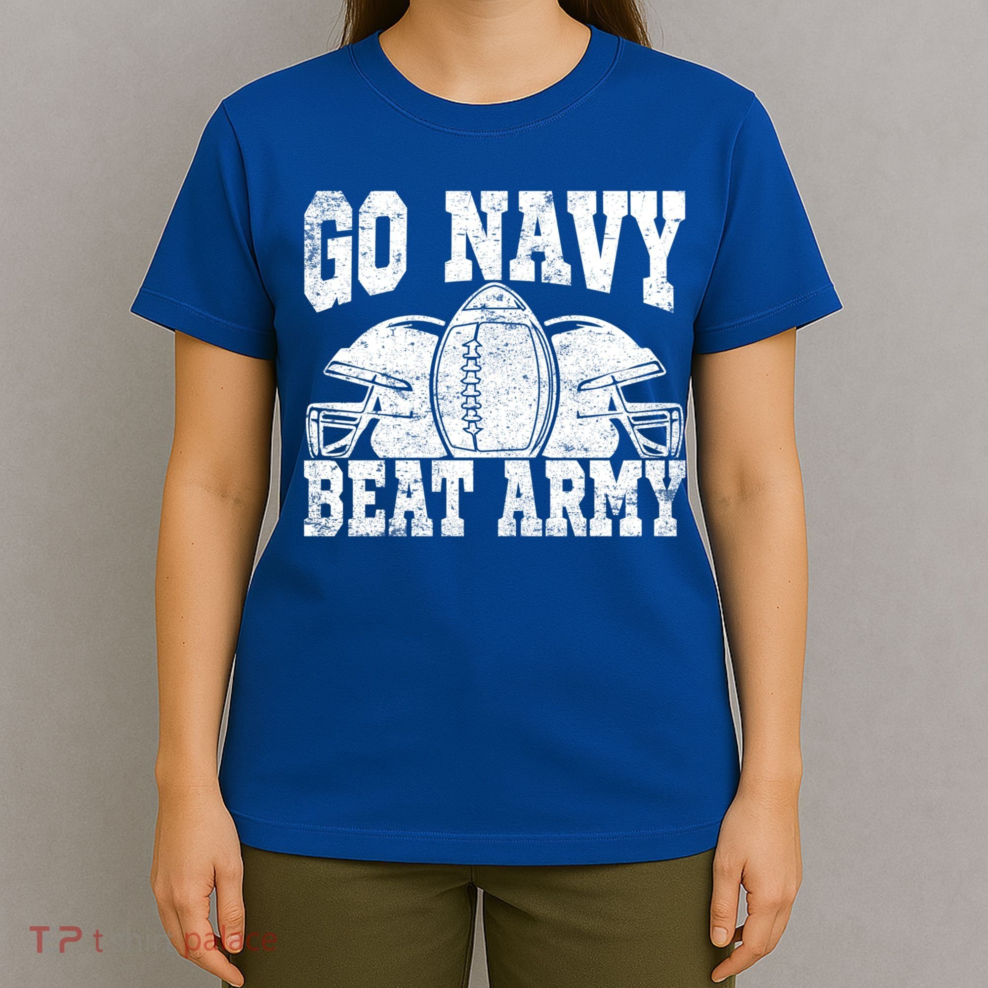Go Navy Beat Army Cute Gift America's Football Game Day Helmet Great Gift T-Shirt