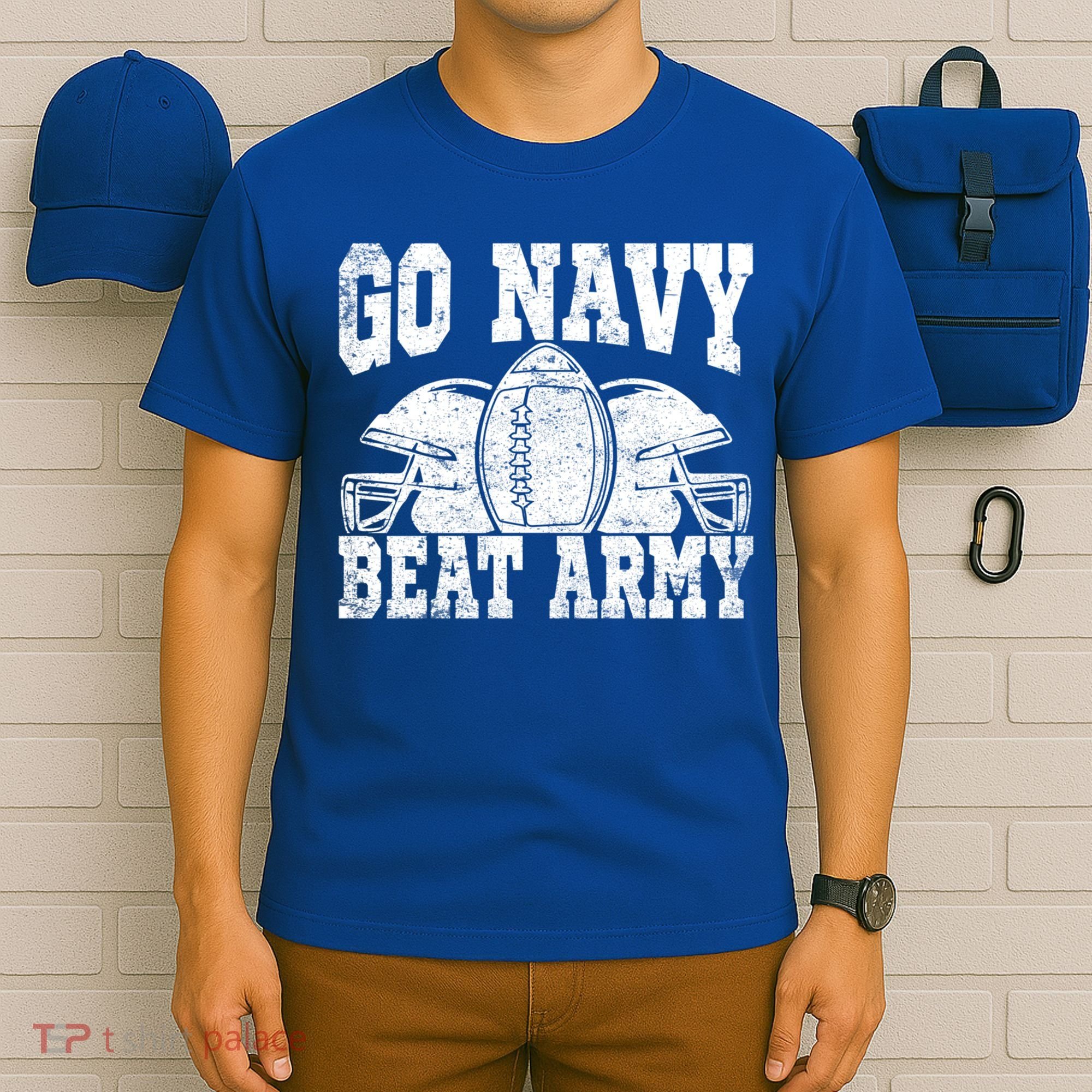 Go Navy Beat Army Cute Gift America's Football Game Day Helmet Great Gift T-Shirt