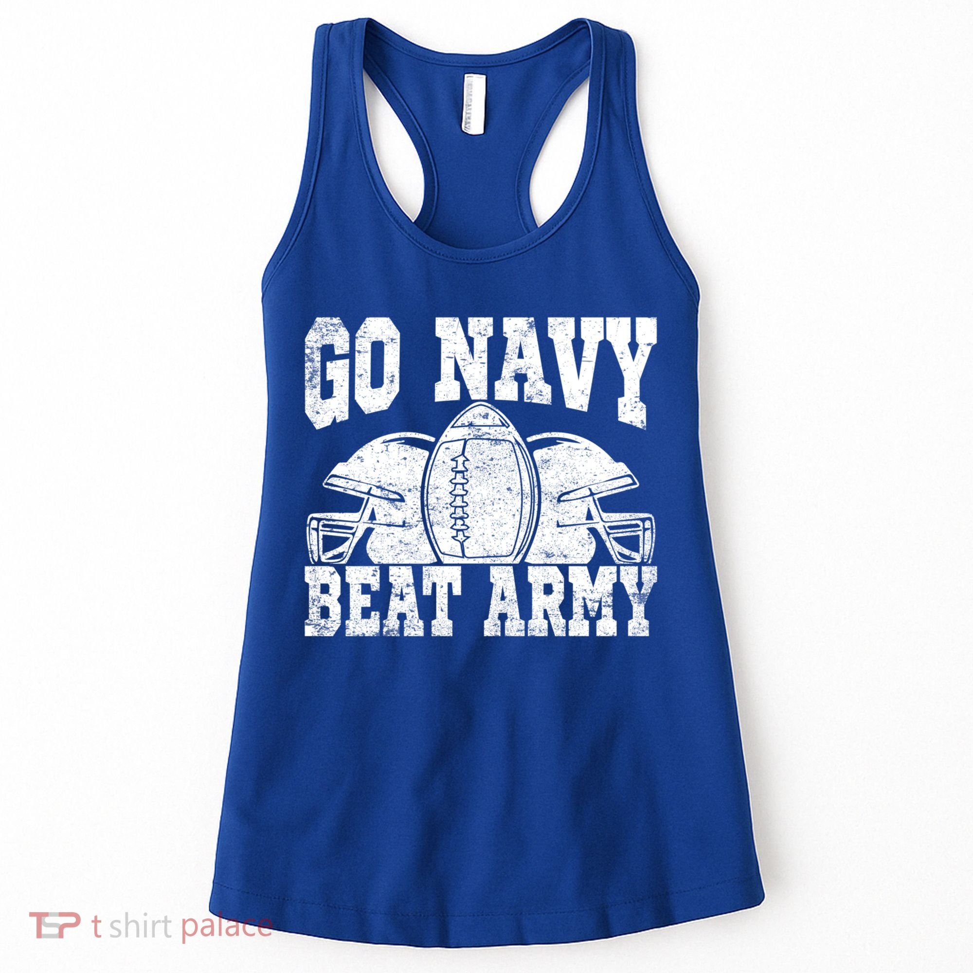 Go Navy Beat Army Cute Gift America's Football Game Day Helmet Great Gift Women's Tank Top