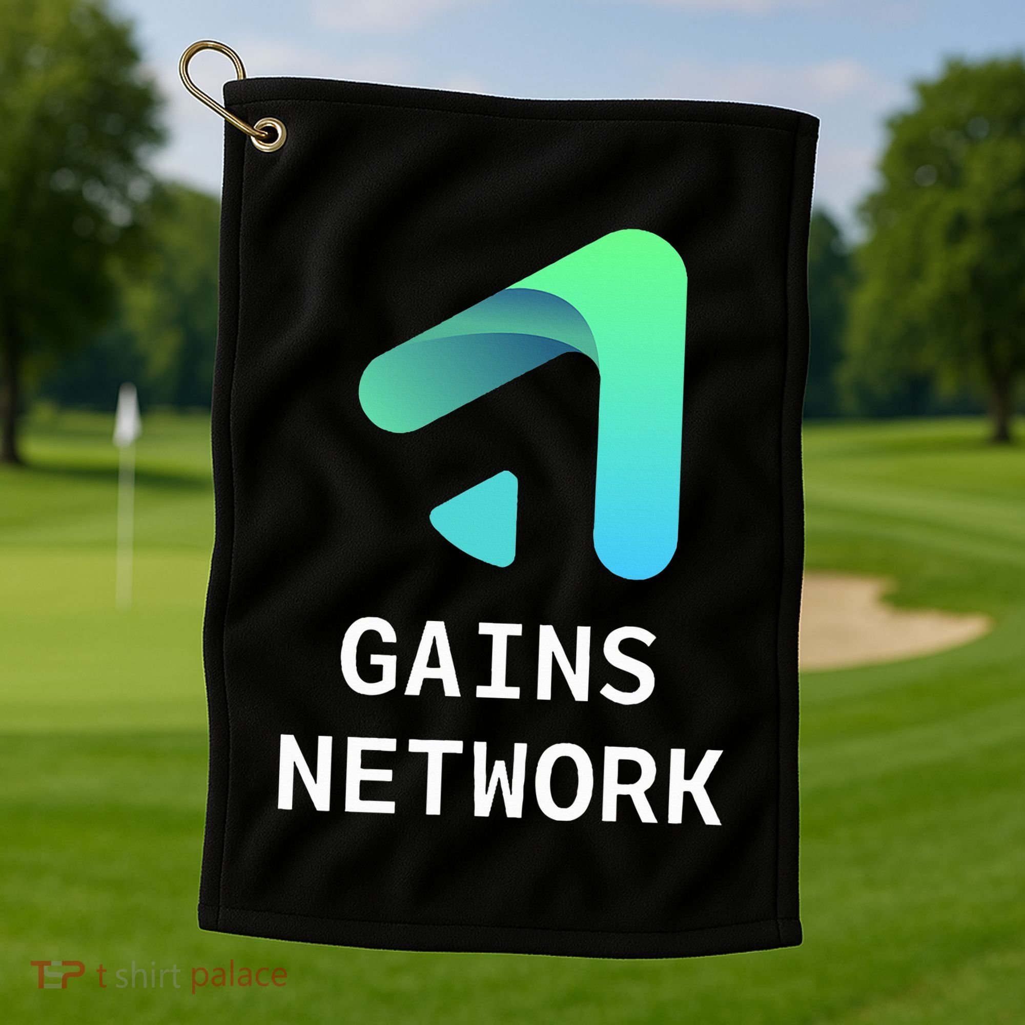 Gains Network Crypto Golf Towel