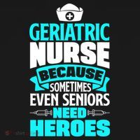 Geriatric Nurse Caregiver Even Seniors Need Heroes Funny Funny Gift Women's Hoodie thumb 2
