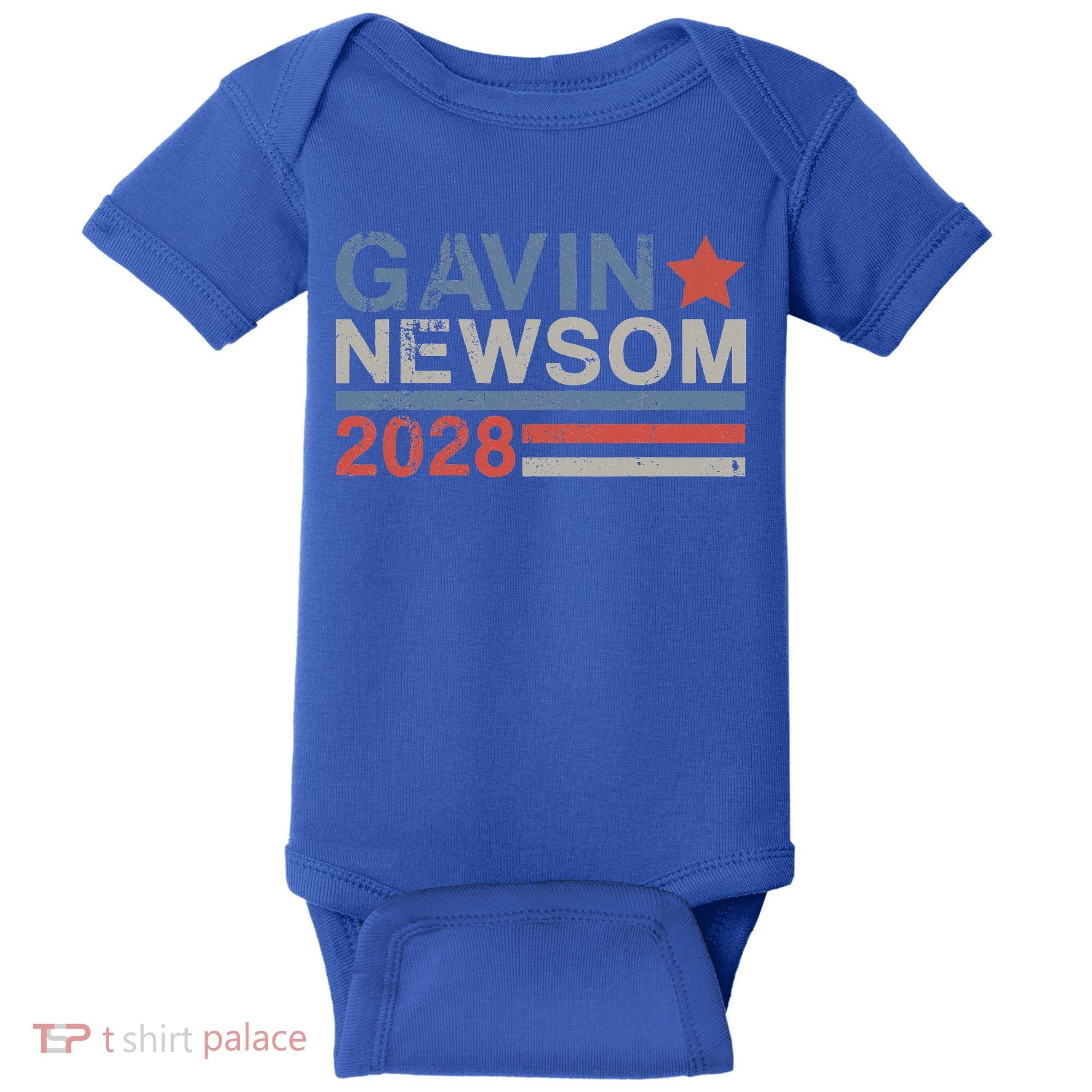 Gavin Newsom For President 2028 Baby Bodysuit