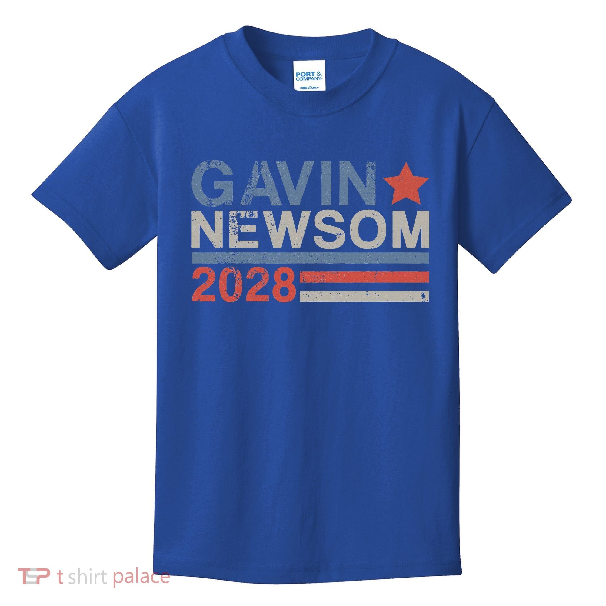 Gavin Newsom For President 2028 Kids T-Shirt