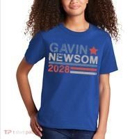 Gavin Newsom For President 2028 Kids T-Shirt thumb 2