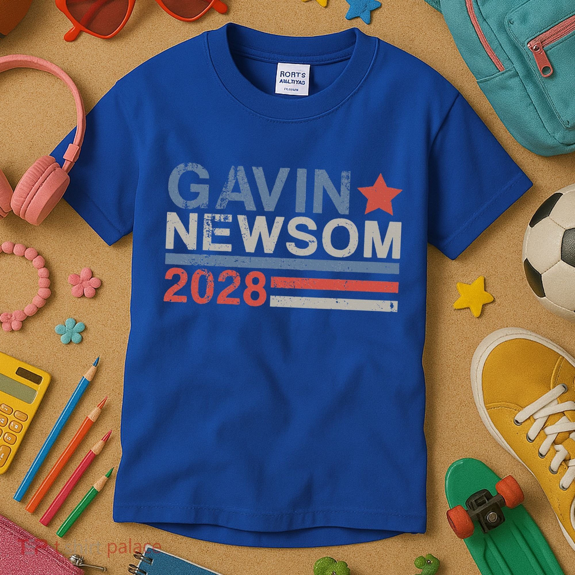 Gavin Newsom For President 2028 Kids T-Shirt