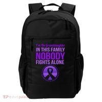 Granddaughter Nobody Fights Alone Alzheimers Awareness Gift Backpack thumb 0