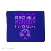 Granddaughter Nobody Fights Alone Alzheimers Awareness Gift Mousepad thumb 0