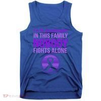 Granddaughter Nobody Fights Alone Alzheimers Awareness Gift Tank Top thumb 0