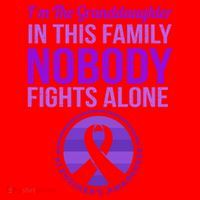 Granddaughter Nobody Fights Alone Alzheimers Awareness Gift Santa Hat thumb 1