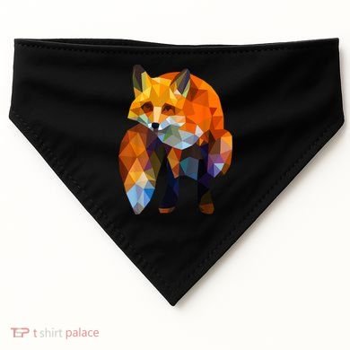 Geometric Nature Fox Cool Cute Graphic Art USA-Made Doggie Bandana