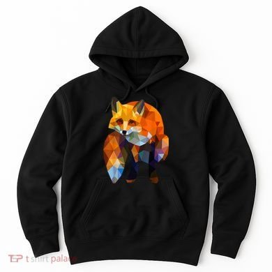 Geometric Nature Fox Cool Cute Graphic Art Hoodie