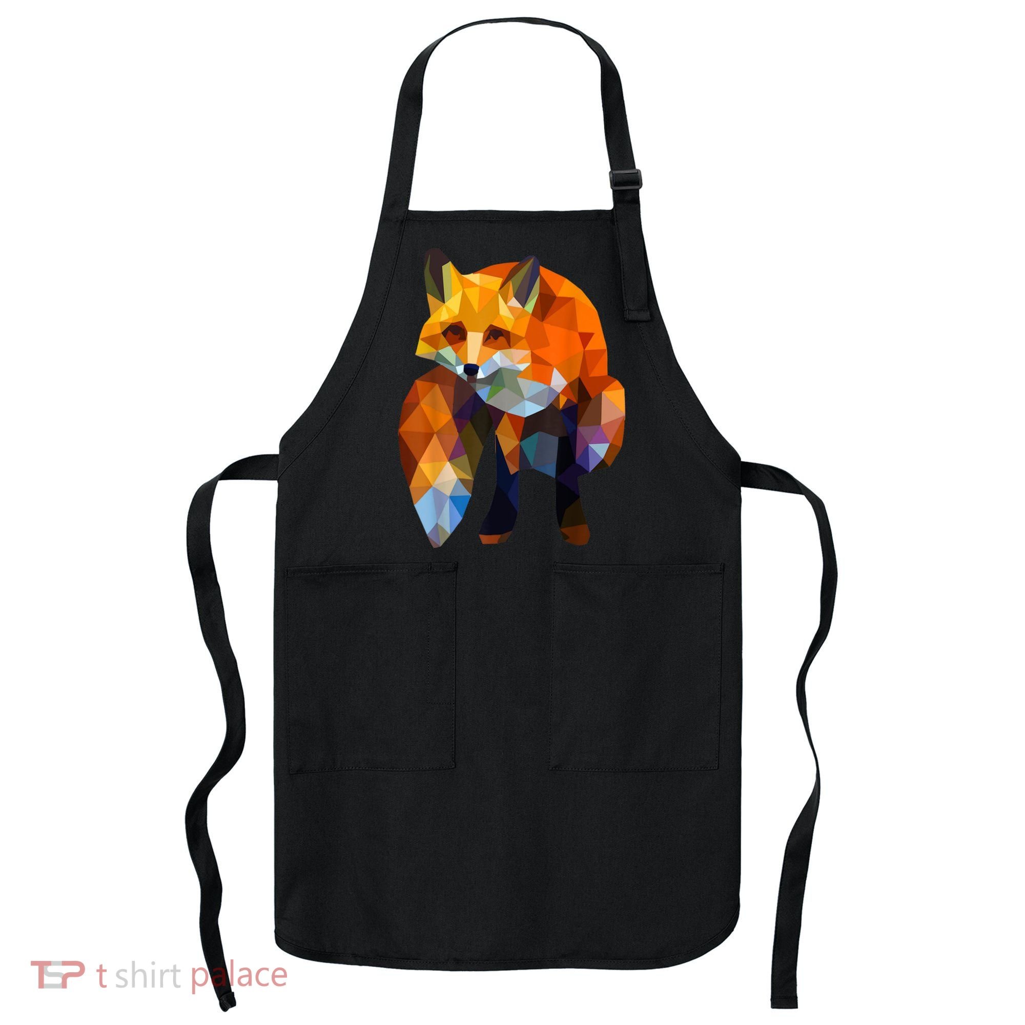 Geometric Nature Fox Cool Cute Graphic Art Apron