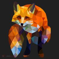 Geometric Nature Fox Cool Cute Graphic Art Beanie thumb 2