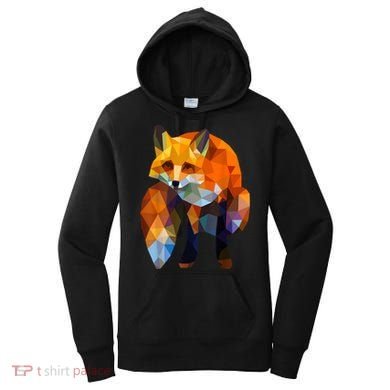 Geometric Nature Fox Cool Cute Graphic Art Women's Hoodie