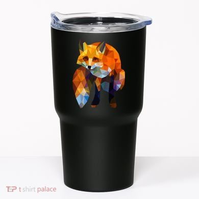 Geometric Nature Fox Cool Cute Graphic Art Tumbler
