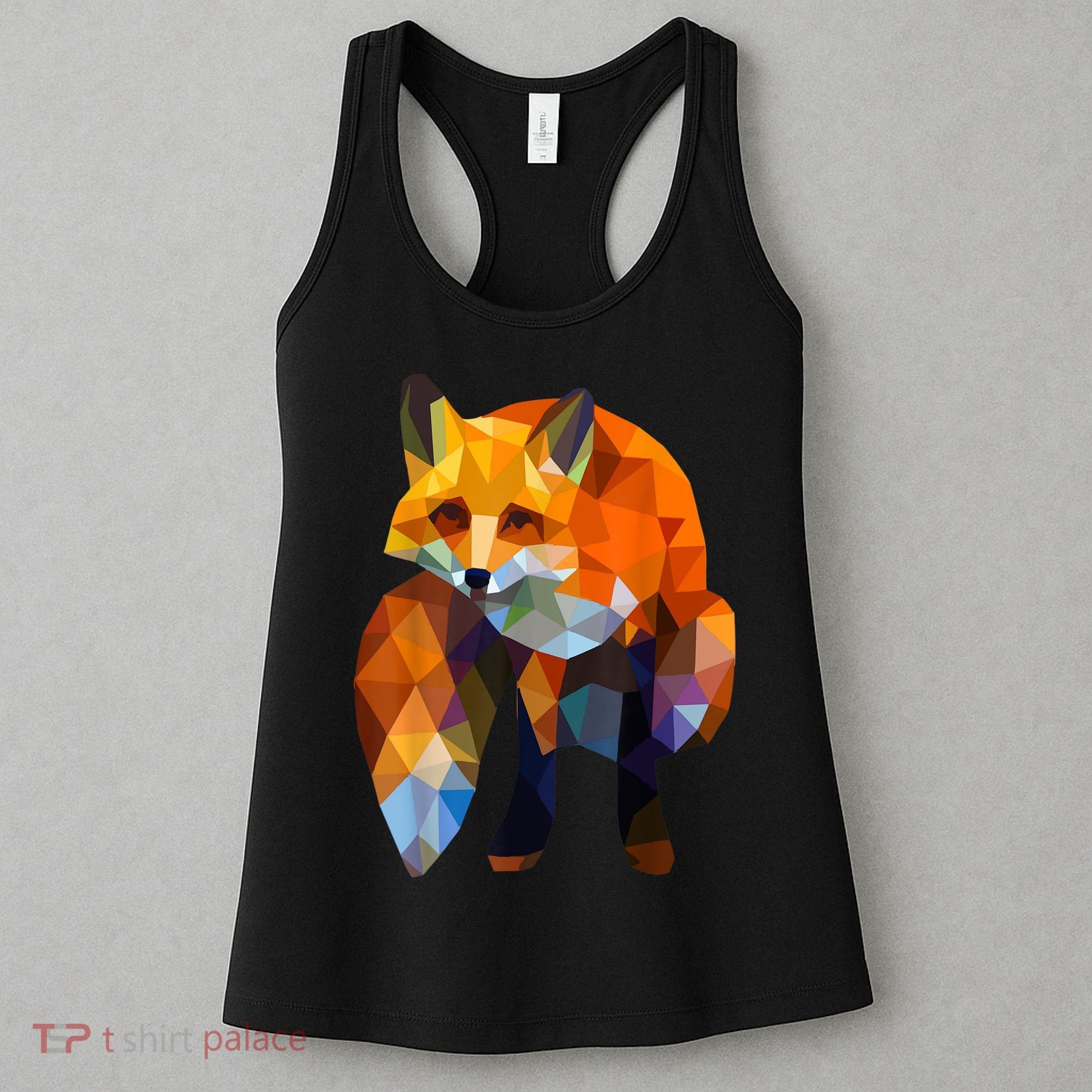 Geometric Nature Fox Cool Cute Graphic Art Women's Tank Top