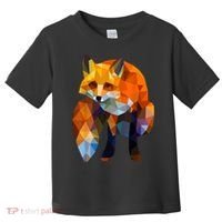 Geometric Nature Fox Cool Cute Graphic Art Toddler T-Shirt thumb 0
