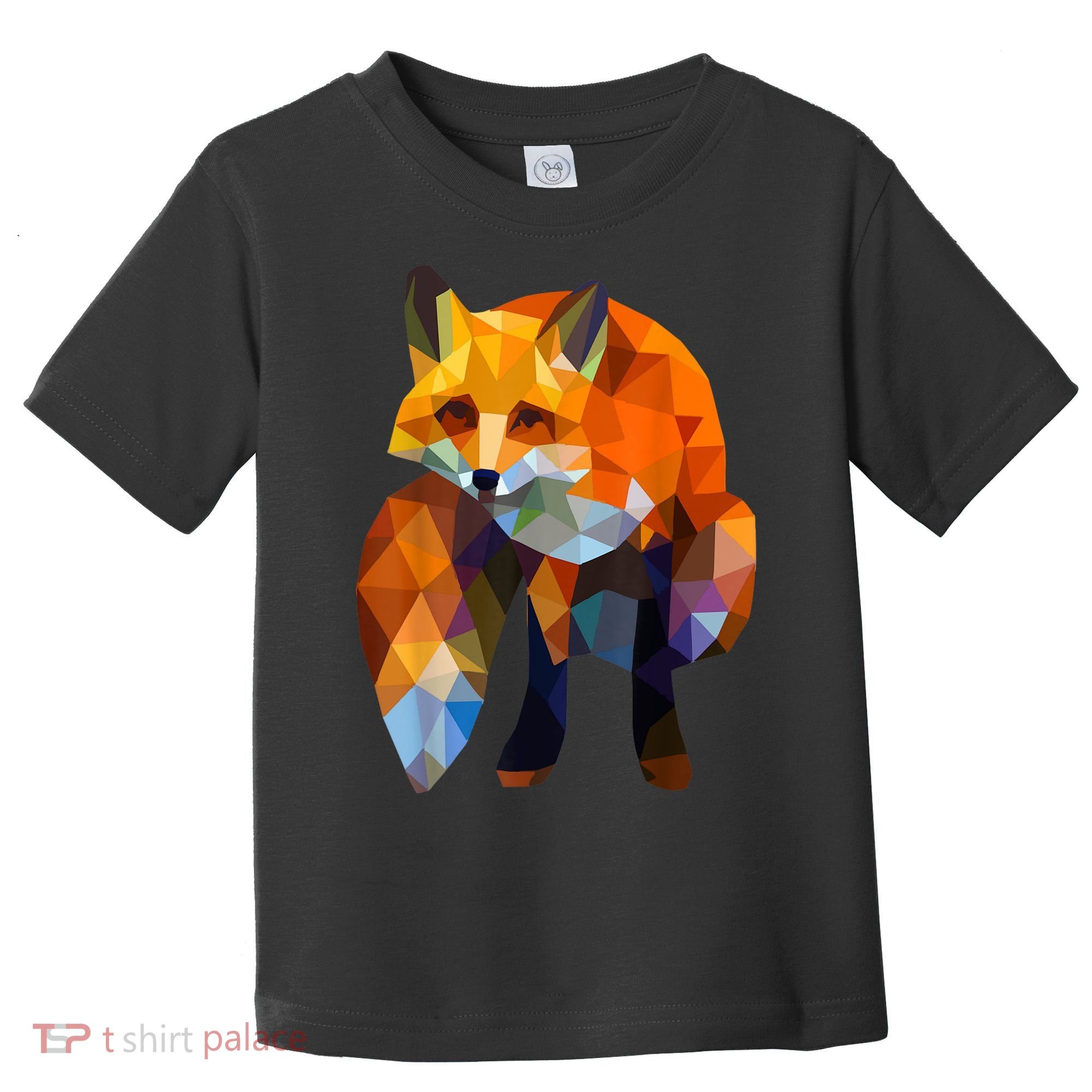 Geometric Nature Fox Cool Cute Graphic Art Toddler T-Shirt
