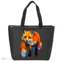 Geometric Nature Fox Cool Cute Graphic Art Tote Bag thumb 0