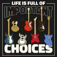 Guitar Nut Funny Life Is Full Of Important Choices Apron thumb 3