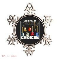 Guitar Nut Funny Life Is Full Of Important Choices Ornament thumb 0