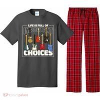 Guitar Nut Funny Life Is Full Of Important Choices Pajama Set thumb 0