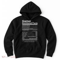 Gamer Nutritional Facts Cool Gamer Video Game Funny Hoodie thumb 0